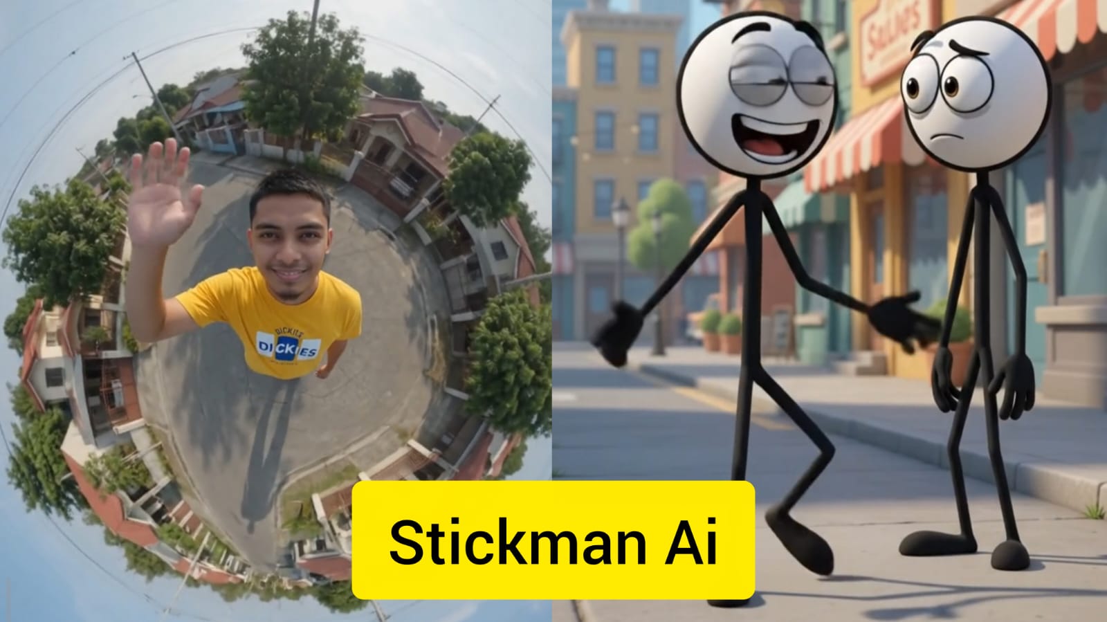 360 Degree Angle Video Generate with Stickman AI